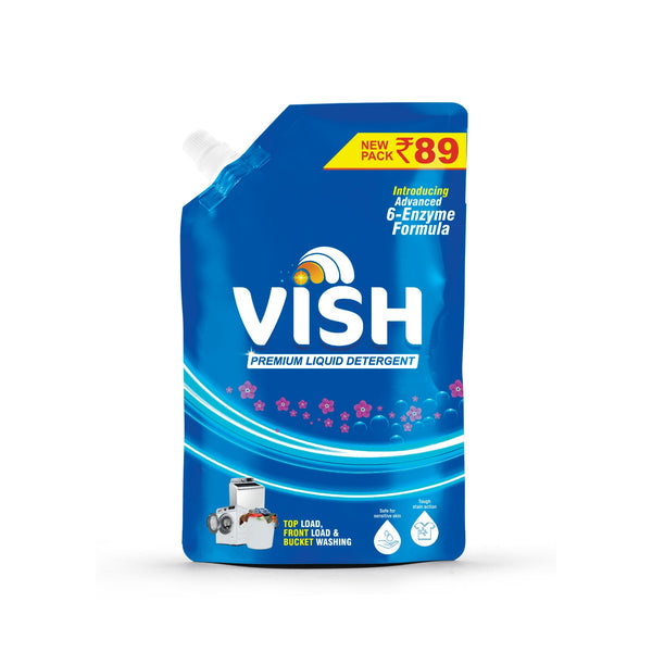 Vish Blue Liquid Detergent Pouch