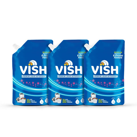 Vish Blue Liquid Detergent Pouch