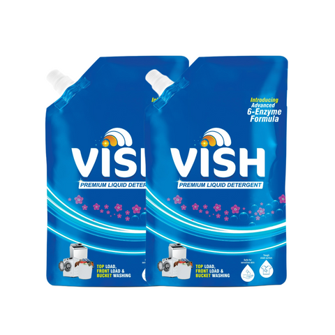 Vish Blue Liquid Detergent Pouch
